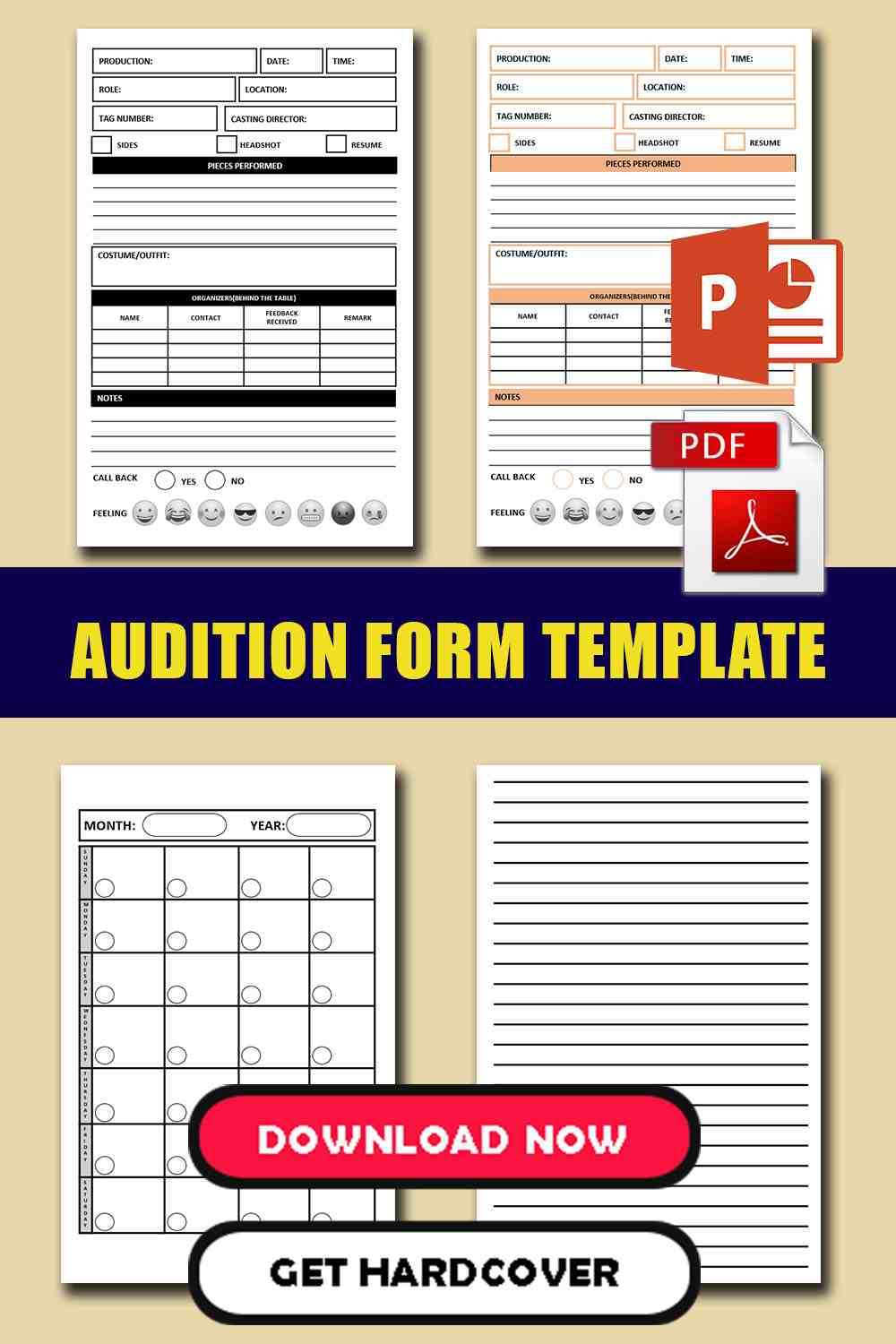 Audition Form Template